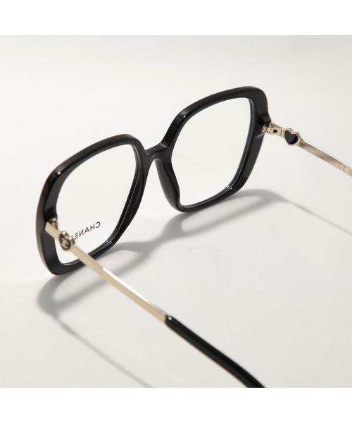 シャネル CHANEL CHANEL メガネ 3462 スクエア型 ココマーク ハート （C622/BLACK/ブラック） C622/BLACK/ブラック