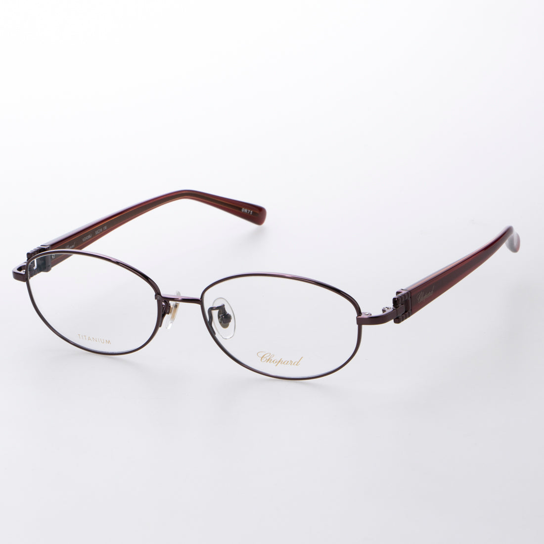 ショパール Chopard メガネ 眼鏡 アイウェア レディース メンズ,ダークワイン/ローズストライプ