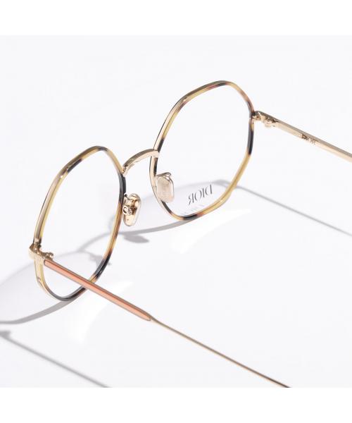 ディオール Dior Dior メガネ GemDiorO R2U CD50019U ラウンド型 （A800/ゴールド他） A800/ゴールド他