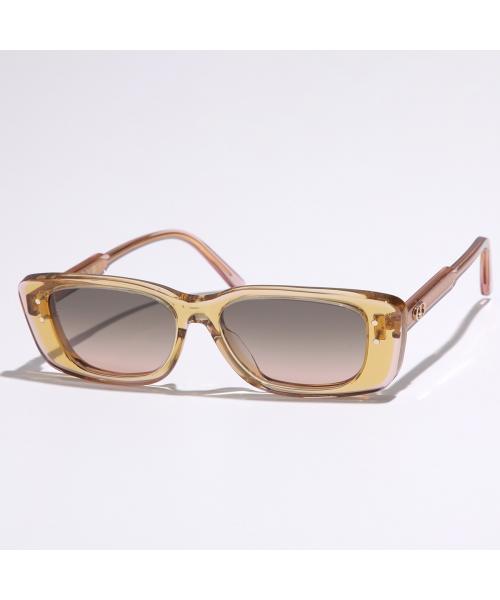 Dior ブラウンレンズ ゴールドフレーム サングラス Dior Dior sunglasses DiorHighlight S2I square type clear frame