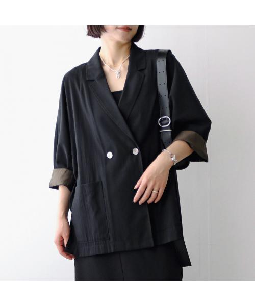 シニヨン CHIGNON CHIGNON シアー ジャケット 4853-464BZ 七分袖 ドルマン （ブラック） ブラック
