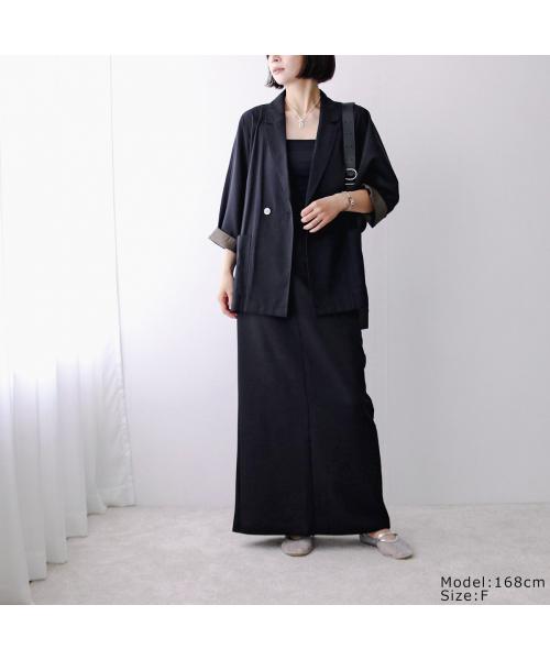 シニヨン CHIGNON CHIGNON シアー ジャケット 4853-464BZ 七分袖 ドルマン （ブラック） ブラック