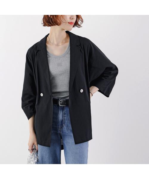 シニヨン CHIGNON CHIGNON シアー ジャケット 4853-464BZ 七分袖 ドルマン （ブラック） ブラック