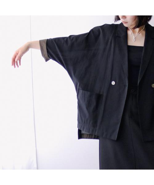 シニヨン CHIGNON CHIGNON シアー ジャケット 4853-464BZ 七分袖 ドルマン （ブラック） ブラック
