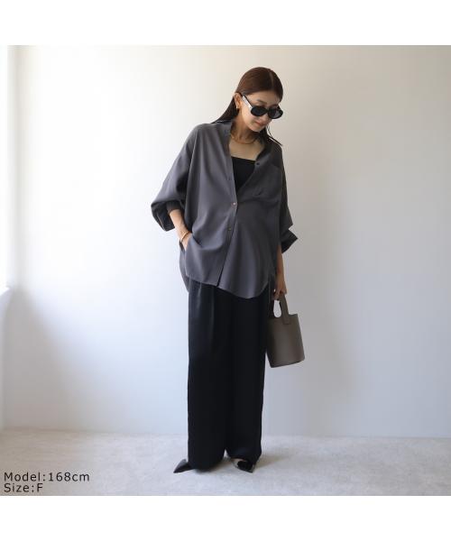 シニヨン CHIGNON CHIGNON 長袖 シャツ 1854-013KK ドレープ タック （オフホワイト） オフホワイト