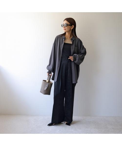 シニヨン CHIGNON CHIGNON 長袖 シャツ 1854-013KK ドレープ タック （オフホワイト） オフホワイト