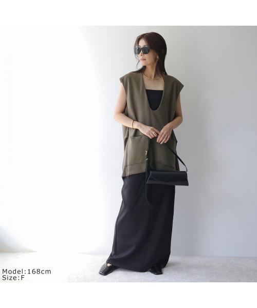シニヨン CHIGNON CHIGNON ダンボールVネックベスト 4754-049BZ （ブラック） ブラック