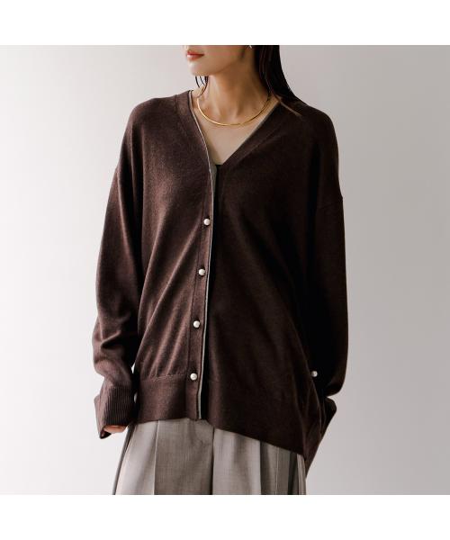 シニヨン CHIGNON CHIGNON カーディガン 9854-078JR パールボタン 2WAY ニット （ブラウン） ブラウン
