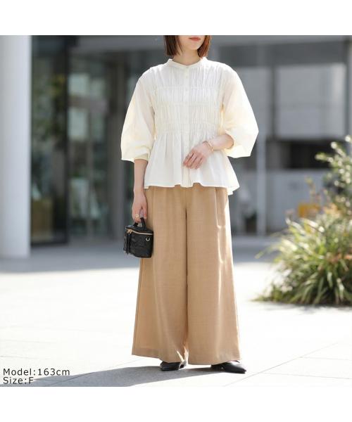 シニヨン CHIGNON CHIGNON ブラウス 1961-013KK コットン シャーリング （BLACK/ブラック） BLACK/ブラック
