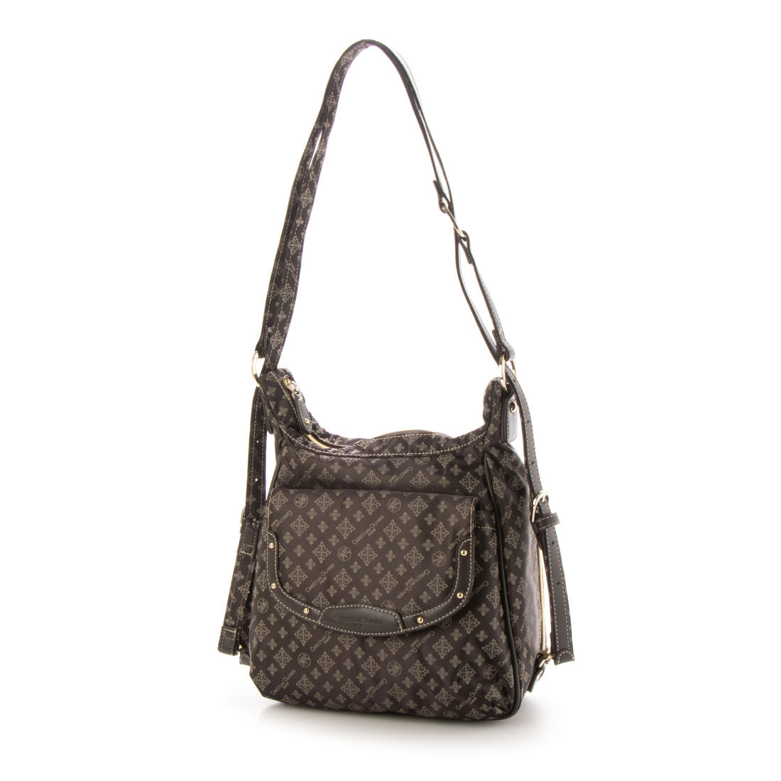 CHRISTIAN OLIVIER PARIS 3-Way Shoulder Backpack, Water-Repellent, Monogram, Jacquard Weave