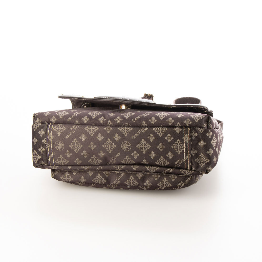 CHRISTIAN OLIVIER PARIS Wallet Shoulder Bag 2-Way Handbag Water Repellent Monogram Jacquard Weave