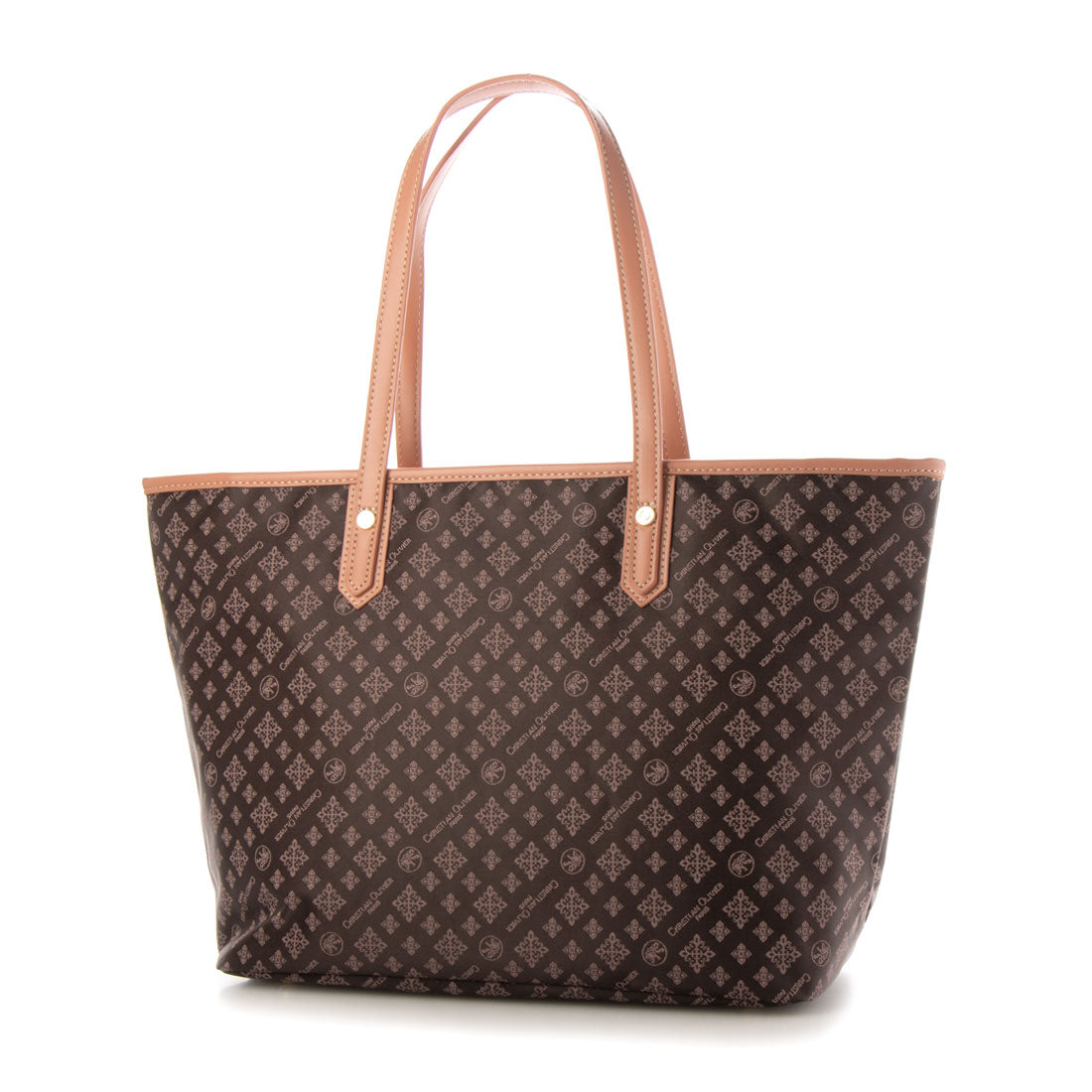CHRISTIAN OLIVIER PARIS Tote Bag A4 Size Water Repellent Monogram Jacquard Weave