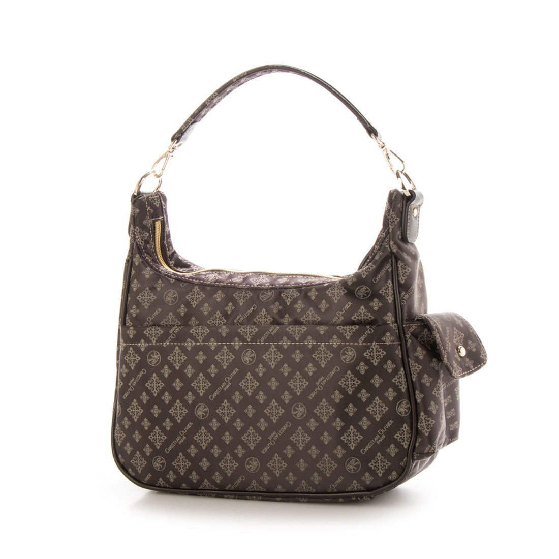 CHRISTIAN OLIVIER PARIS Shoulder bag, 2-way handbag, water repellent, monogram, jacquard weave