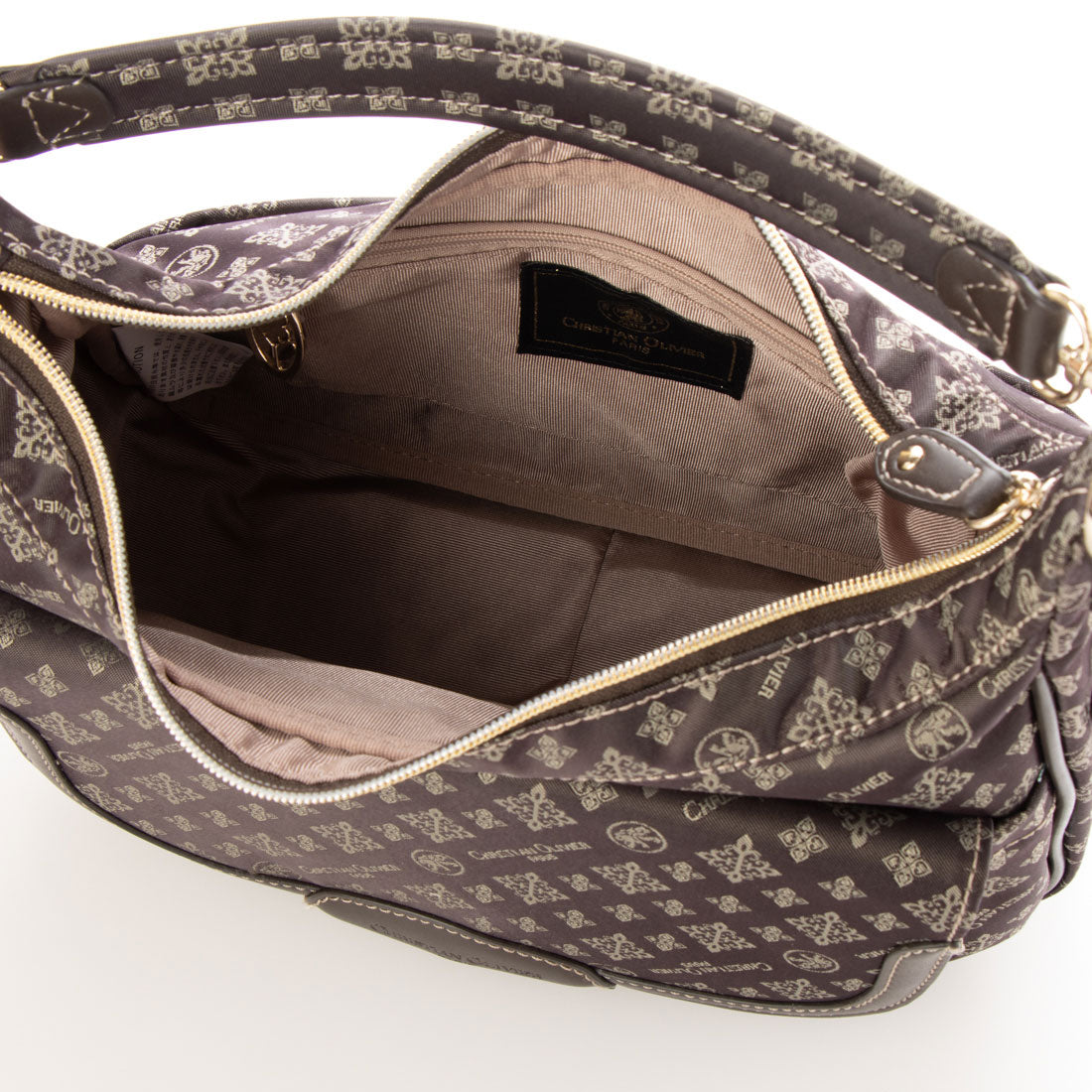 CHRISTIAN OLIVIER PARIS Shoulder bag, 2-way handbag, water repellent, monogram, jacquard weave