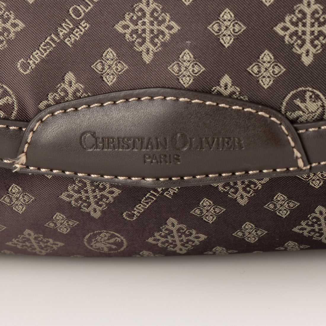CHRISTIAN OLIVIER PARIS Shoulder bag, 2-way handbag, water repellent, monogram, jacquard weave
