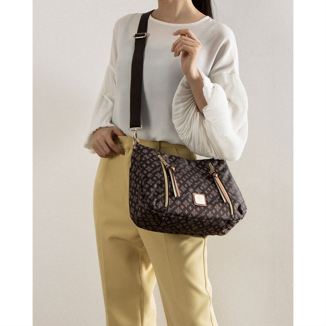 CHRISTIAN OLIVIER PARIS Shoulder Bag 2Way Aori Water Repellent Monogra