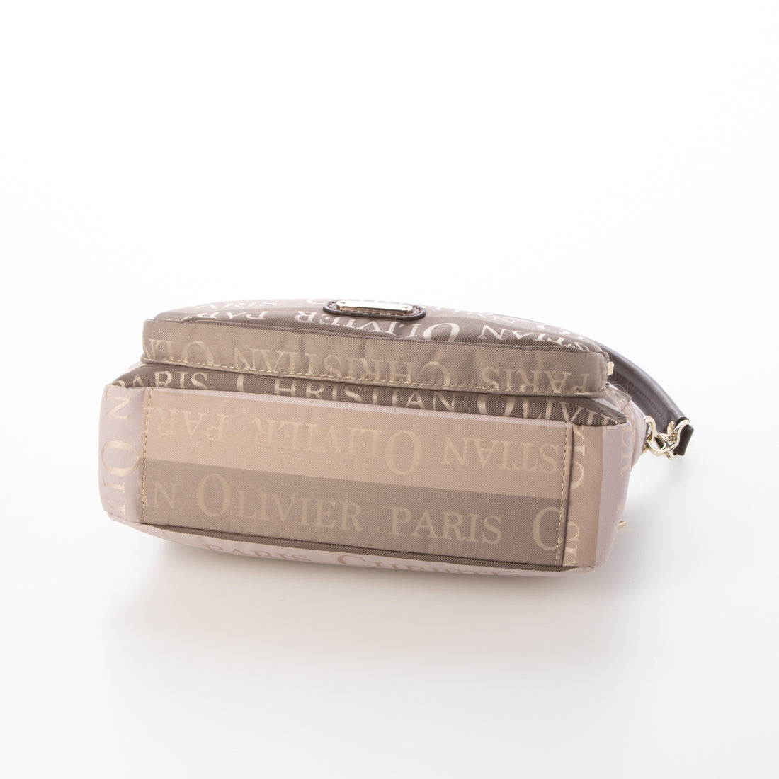 CHRISTIAN OLIVIER PARIS Christian Olivier Striped Pattern Wallet Pouch 2Way Shoulder Water-Repellent Pre-Dyed Jacquard Weave