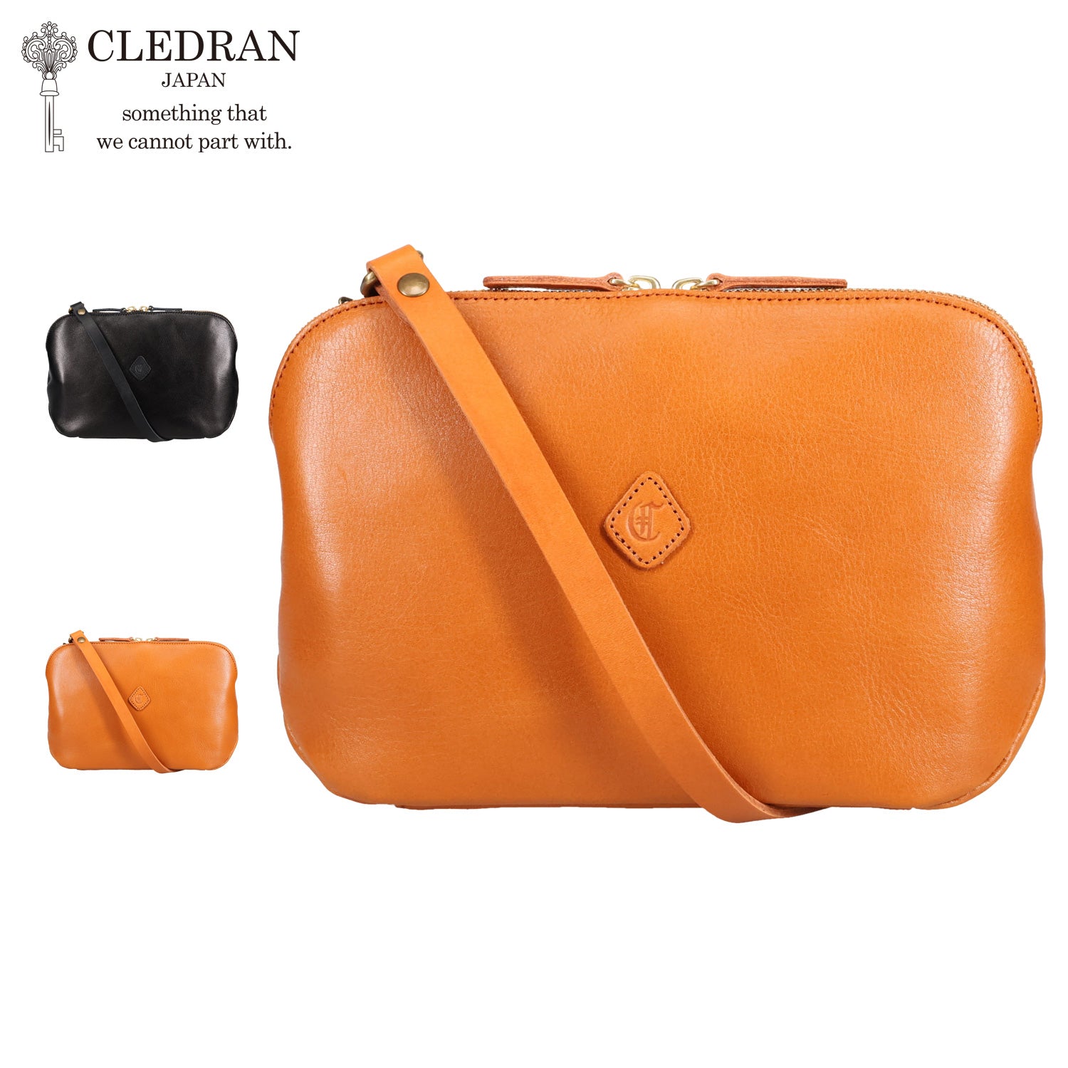 クレドラン CLEDRAN バッグ ショルダーバッグ お財布ポシェット レディース 斜めがけ 軽量 日本製 FLAM WALLET SHOULDER CL2763 （ブラック(3951)） ブラック(3951)