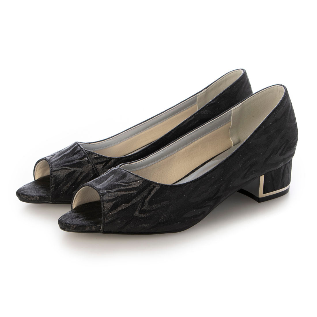 クライム climb オープントゥパンプス （BLACK） BLACK