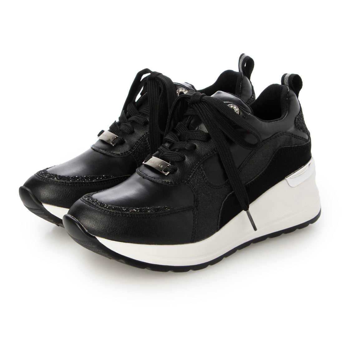 クレイサス CLATHAS ハイヒールビジューデザインスニーカー （BL） BL