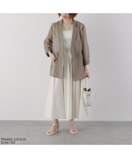 クロシェ CLOCHE CLOCHE シアージャケット 510-85029 サマージャケット ダブル （88/ブラック） 88/ブラック