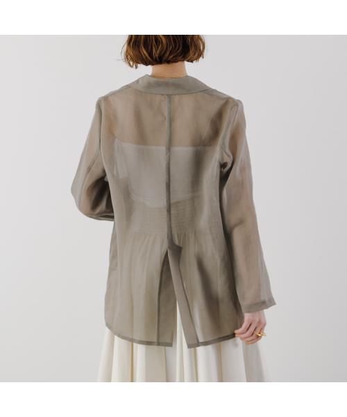 クロシェ CLOCHE CLOCHE シアージャケット 510-85029 サマージャケット ダブル （88/ブラック） 88/ブラック