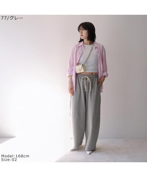 クロシェ CLOCHE CLOCHE スウェットパンツ 542-86535 ワイド （77/グレー） 77/グレー