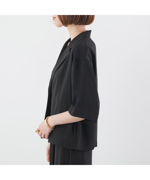 クロシェ CLOCHE CLOCHE ジャケット 85615 テーラード 接触冷感 （88/ブラック） 88/ブラック