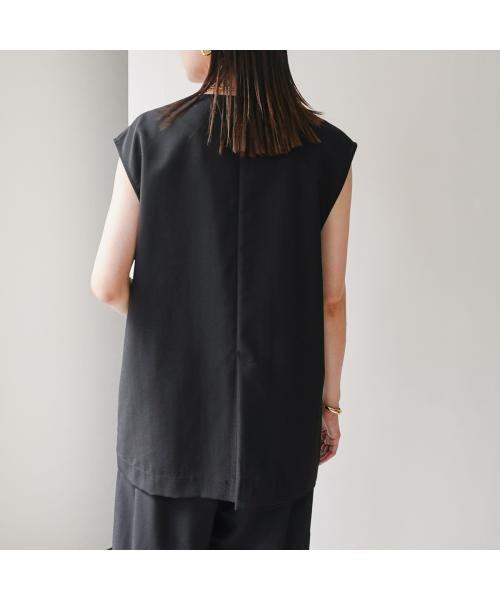 クロシェ CLOCHE CLOCHE ジレ ドライジョーゼット 85679 Vネック （11/ライトベージュ） 11/ライトベージュ