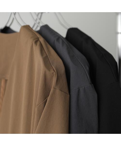 クロシェ CLOCHE CLOCHE ジャケット 84511 接触冷感 ノーカラー ショート丈 （88/ブラック） 88/ブラック