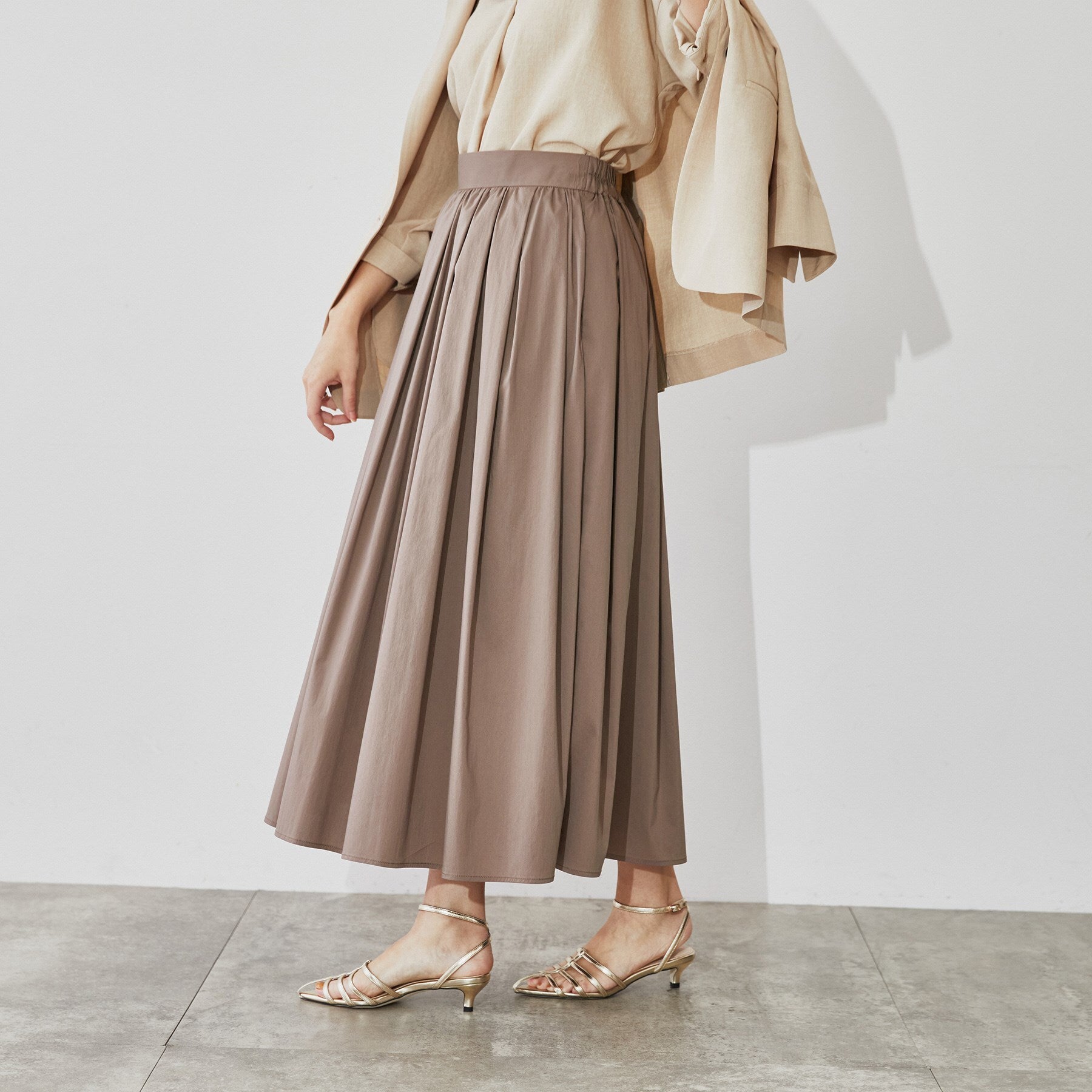 クロエンス cloenc タイプライターフレアスカート