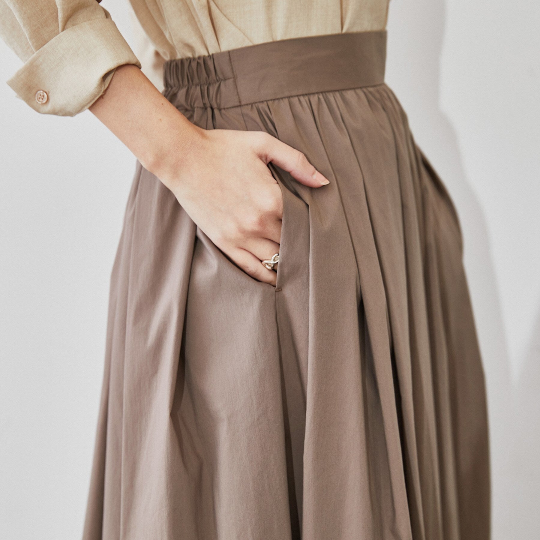 クロエンス cloenc タイプライターフレアスカート