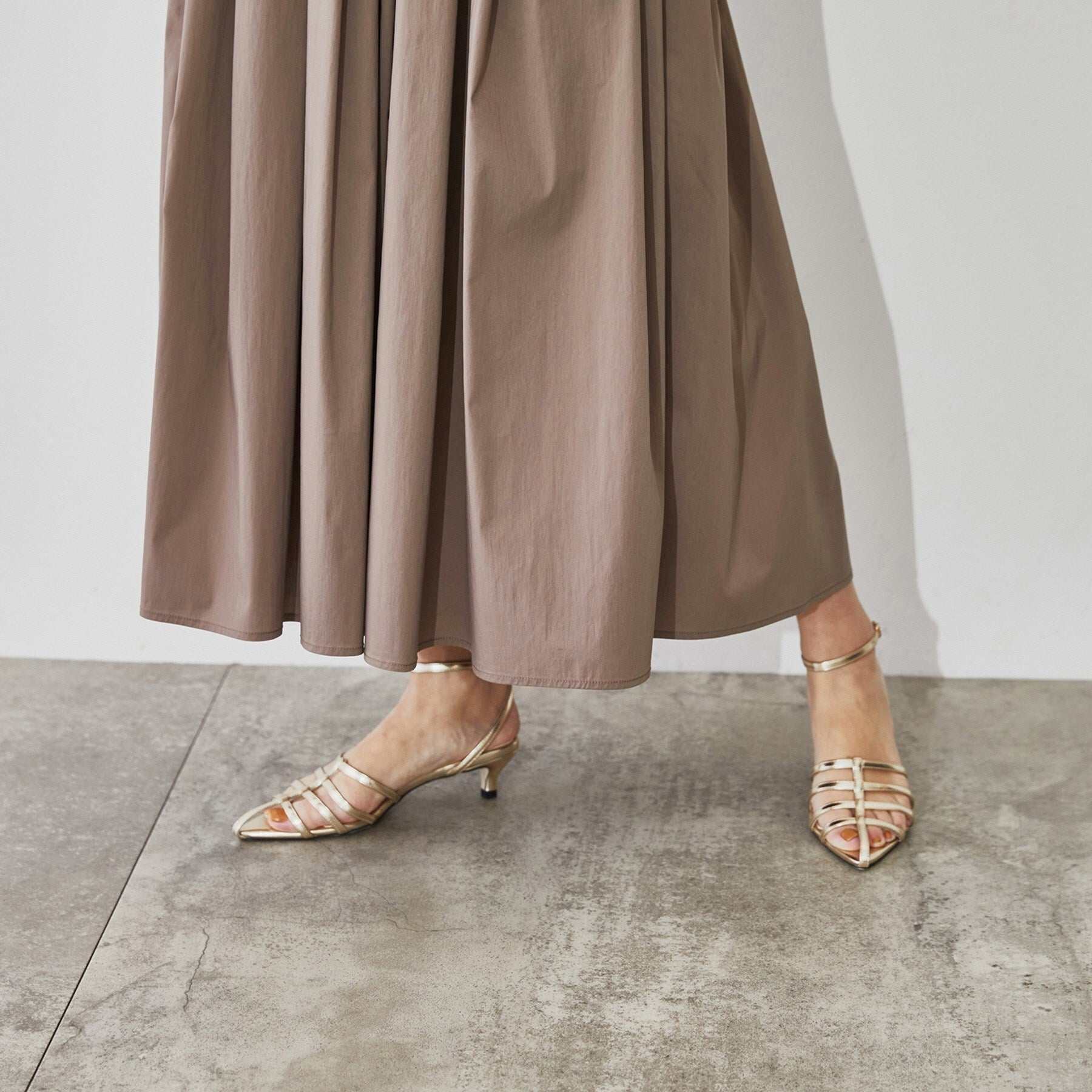 クロエンス cloenc タイプライターフレアスカート