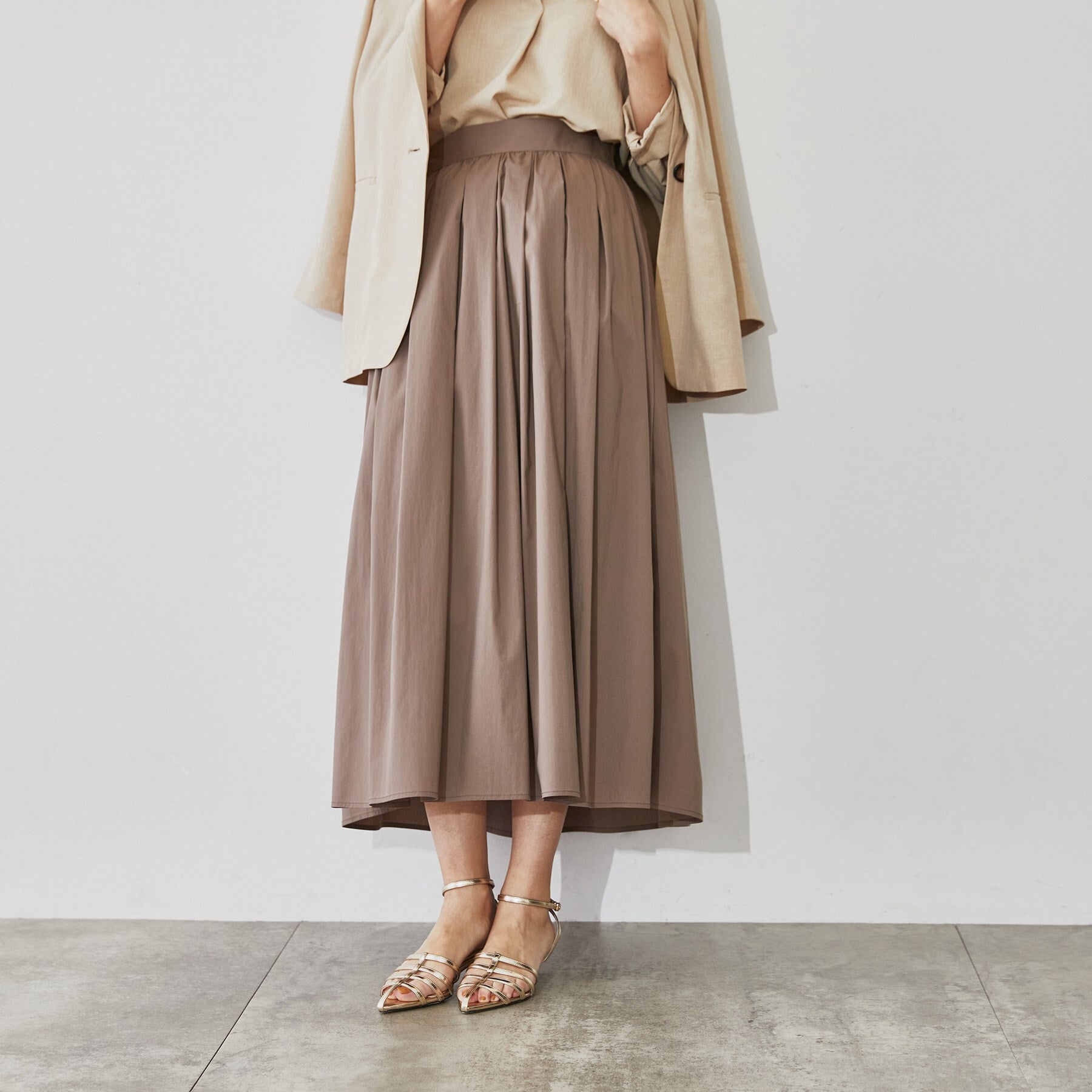 クロエンス cloenc タイプライターフレアスカート