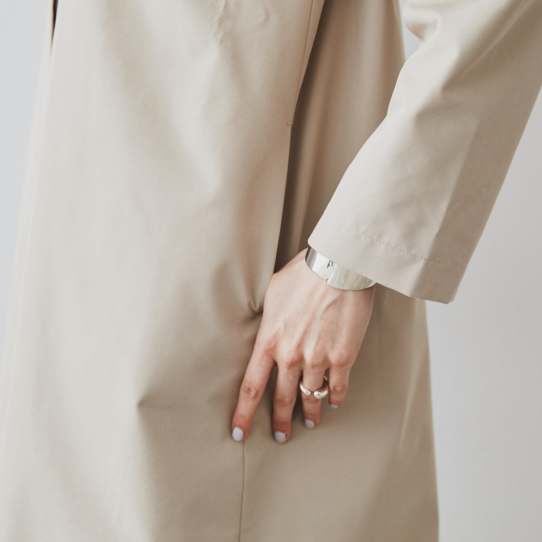 クロエンス cloenc シャンブレーノーカラーコート