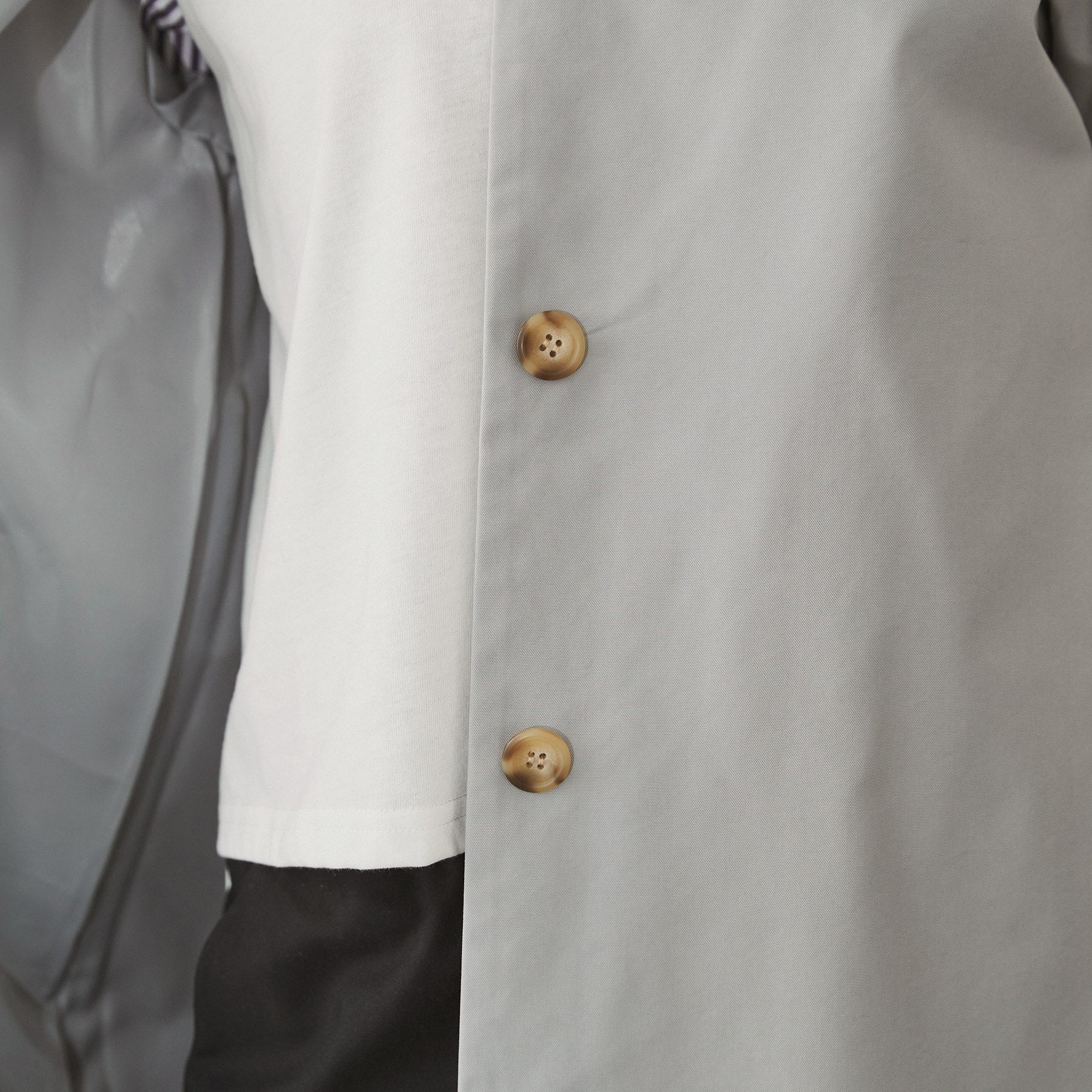 クロエンス cloenc シャンブレーノーカラーコート
