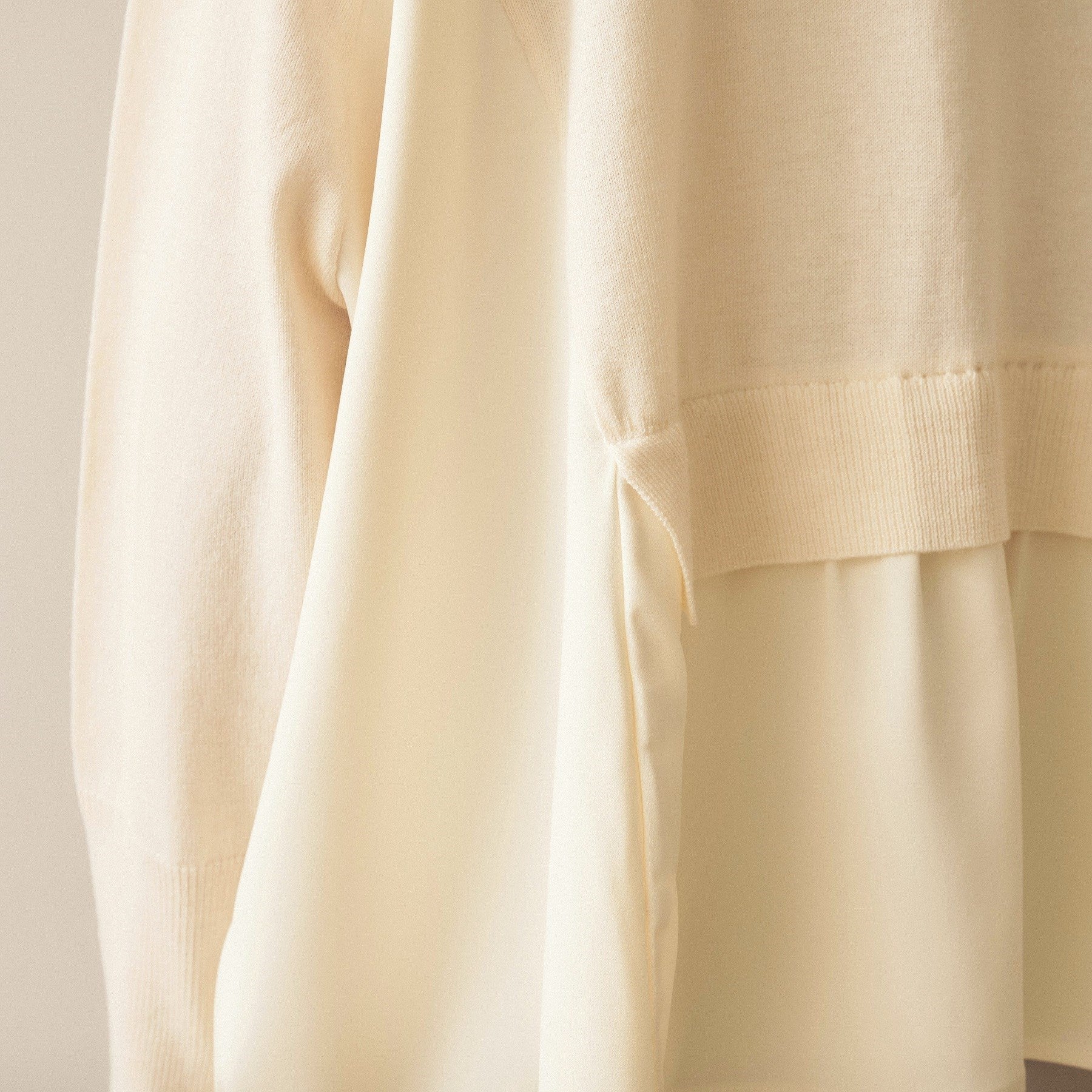 クロエンス cloenc ドッキング フレアニットプルオーバー （ブラック(019)） ブラック(019)