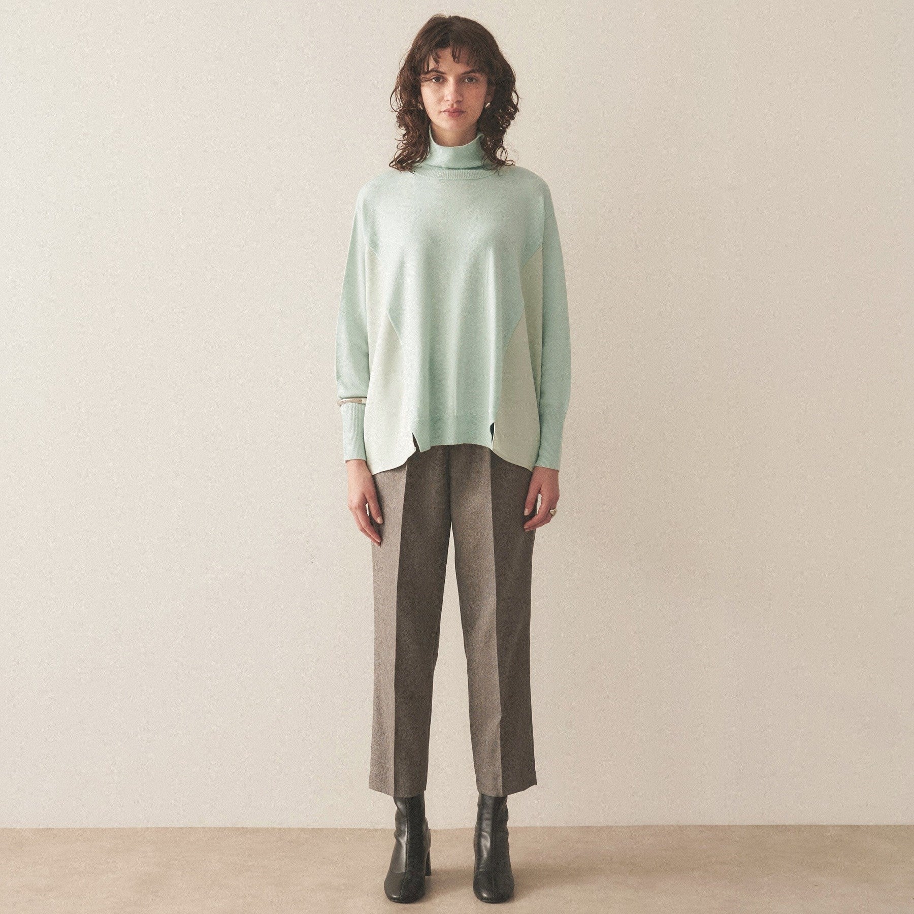 クロエンス cloenc ドッキング フレアニットプルオーバー （ブラック(019)） ブラック(019)