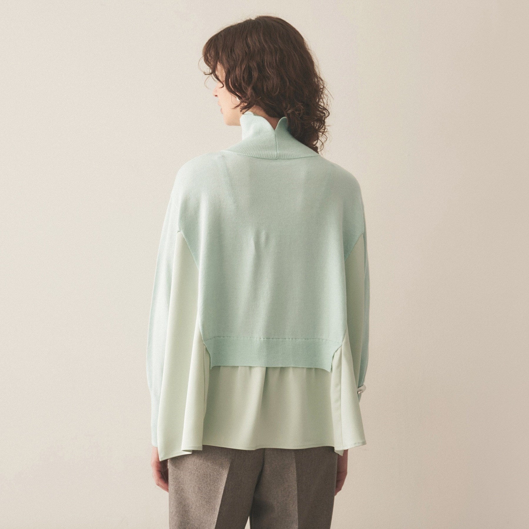 クロエンス cloenc ドッキング フレアニットプルオーバー （ブラック(019)） ブラック(019)