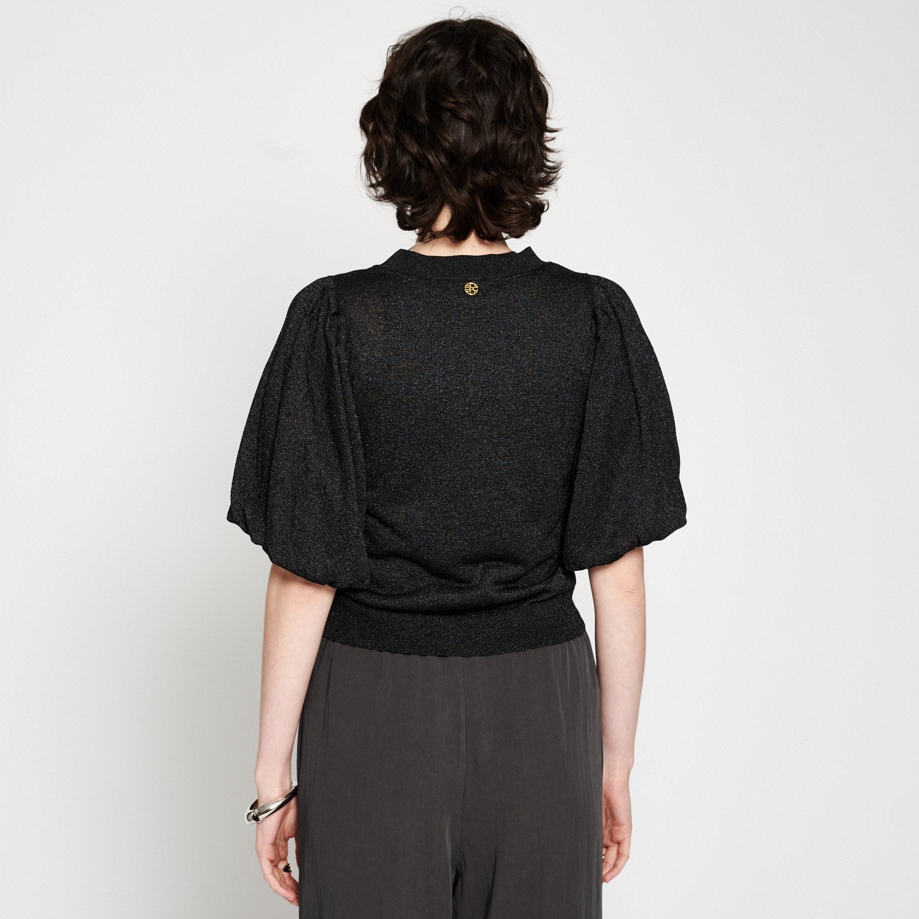 クロエンス cloenc 【手洗い可】バルーンスリーブニットプルオーバー （ラベンダー(080)） ラベンダー(080)