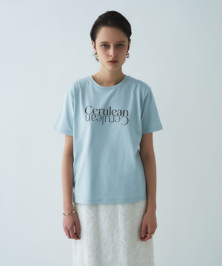 クロエンス cloenc ロゴプリントTシャツ （サックスブルー(290)） サックスブルー(290)