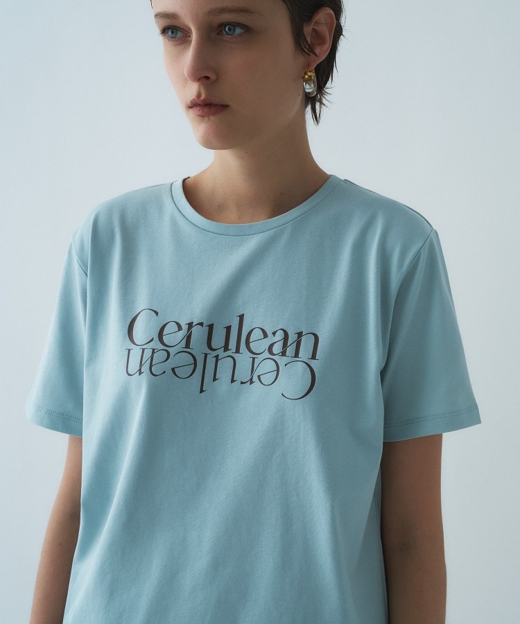 クロエンス cloenc ロゴプリントTシャツ （サックスブルー(290)） サックスブルー(290)
