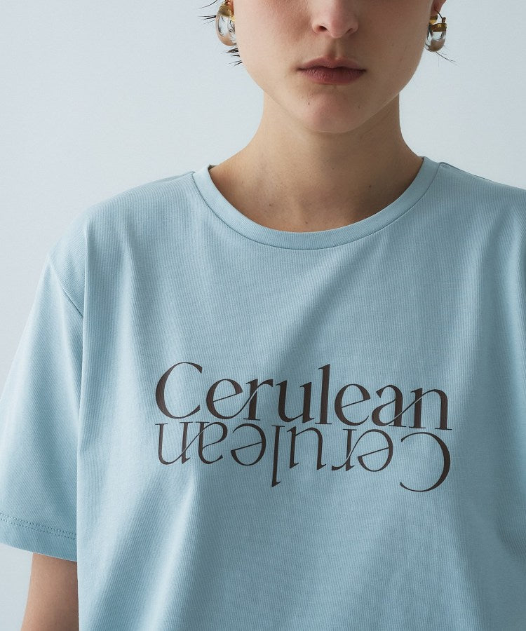 クロエンス cloenc ロゴプリントTシャツ （サックスブルー(290)） サックスブルー(290)