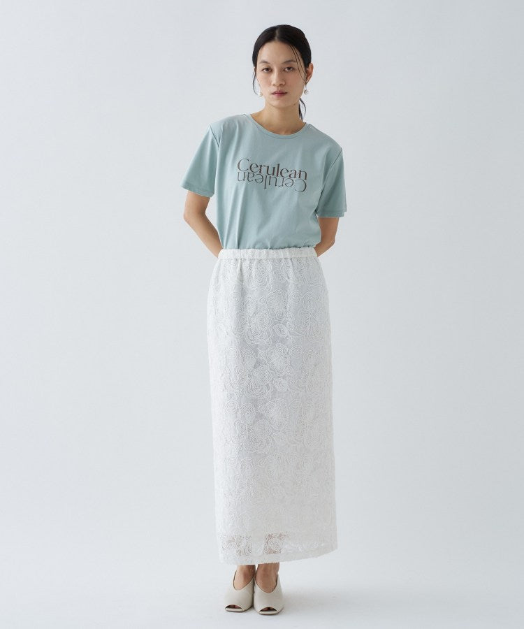 クロエンス cloenc ロゴプリントTシャツ （サックスブルー(290)） サックスブルー(290)