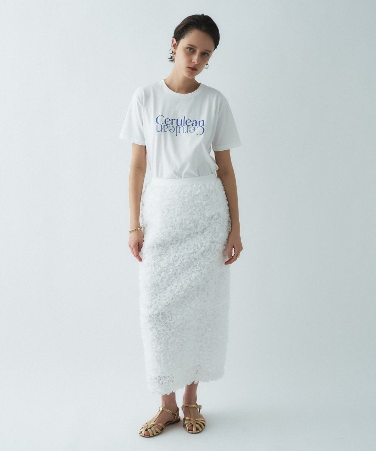 クロエンス cloenc ロゴプリントTシャツ （サックスブルー(290)） サックスブルー(290)
