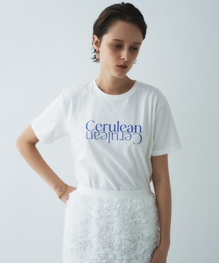 クロエンス cloenc ロゴプリントTシャツ （サックスブルー(290)） サックスブルー(290)