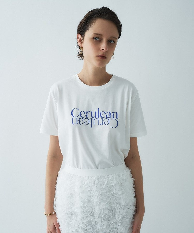 クロエンス cloenc ロゴプリントTシャツ （サックスブルー(290)） サックスブルー(290)