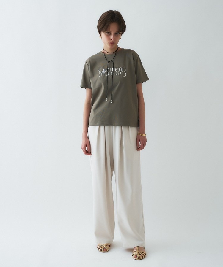 クロエンス cloenc ロゴプリントTシャツ （サックスブルー(290)） サックスブルー(290)