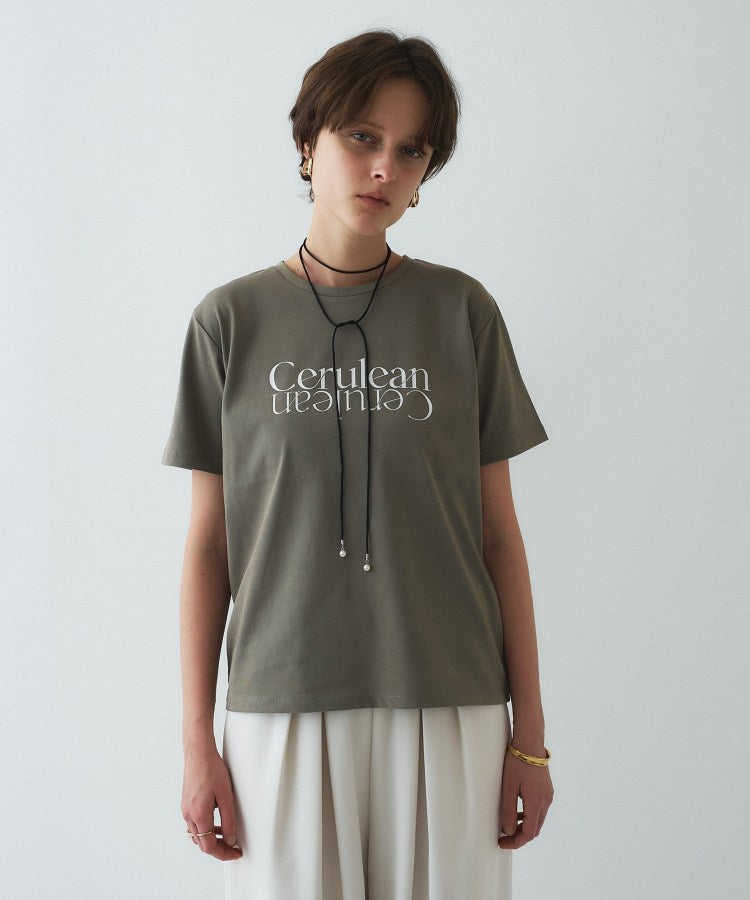クロエンス cloenc ロゴプリントTシャツ （サックスブルー(290)） サックスブルー(290)