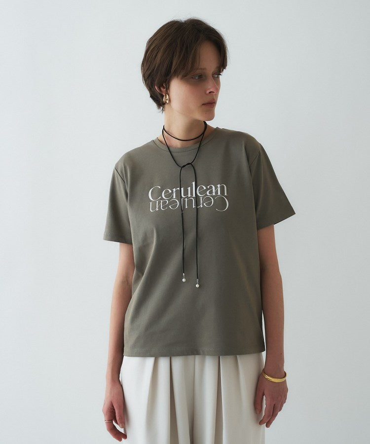 クロエンス cloenc 【マシンウォッシュ】ロゴプリントTシャツ （グレー(212)） グレー(212)
